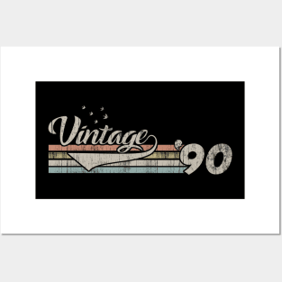 Vintage 1990 Design 30 Years Old 30th birthday Posters and Art